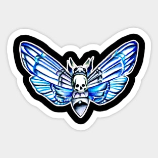 crystal deaths head moth Sticker